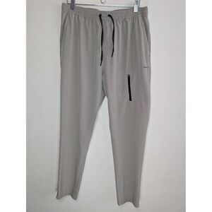 Layer 8 Mens Large 36-38 Qwick Dry‎ Active Tech Pants Stretch Zip Pocket Khaki